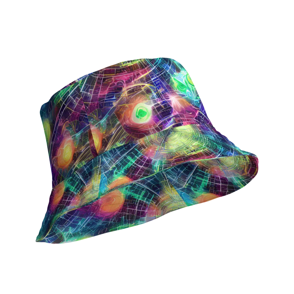 Nova Network on Reversible Bucket Hat — Product details Outside