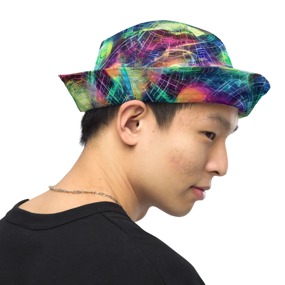 Nova Network on Reversible Bucket Hat — Right Outside