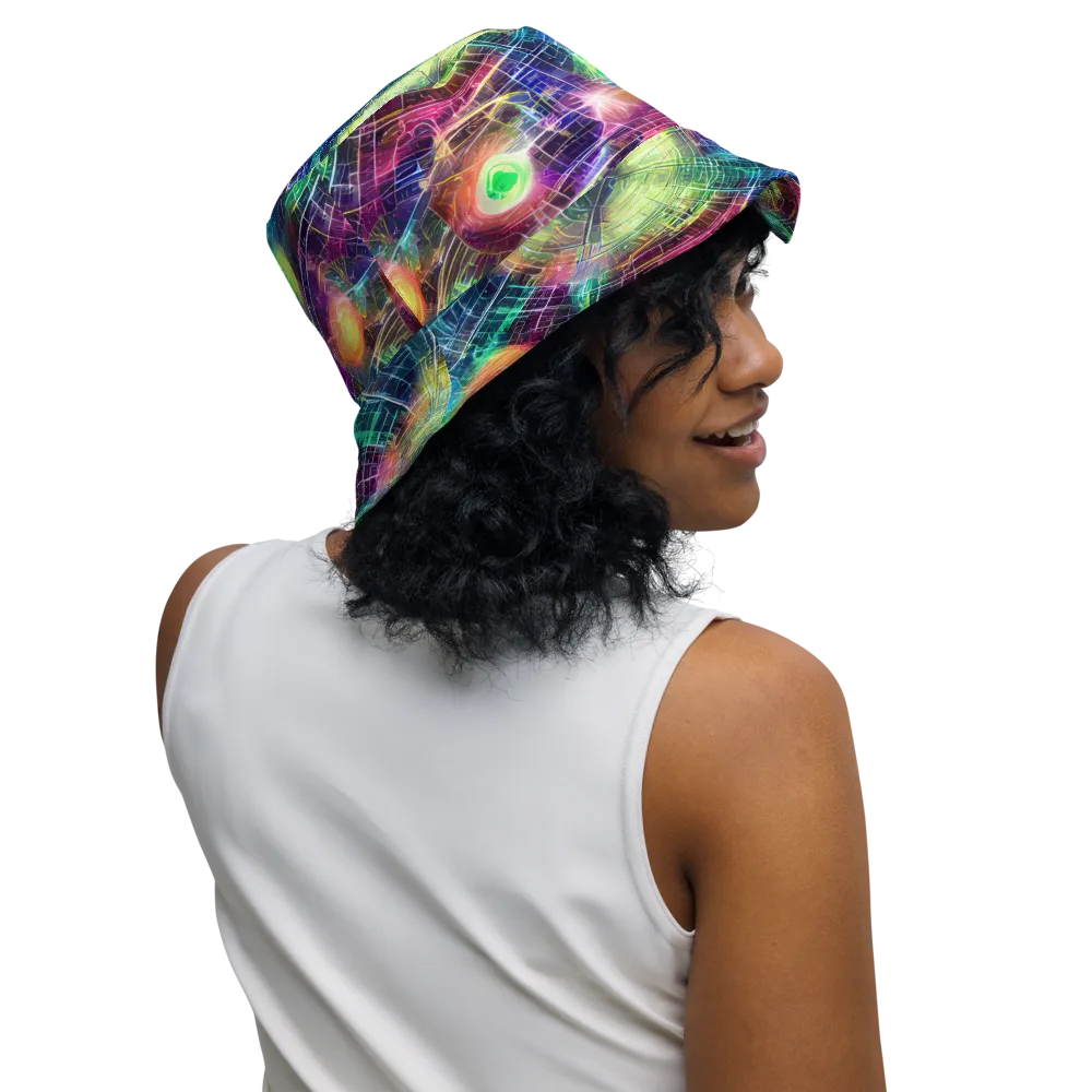 Nova Network on Reversible Bucket Hat — Right Outside