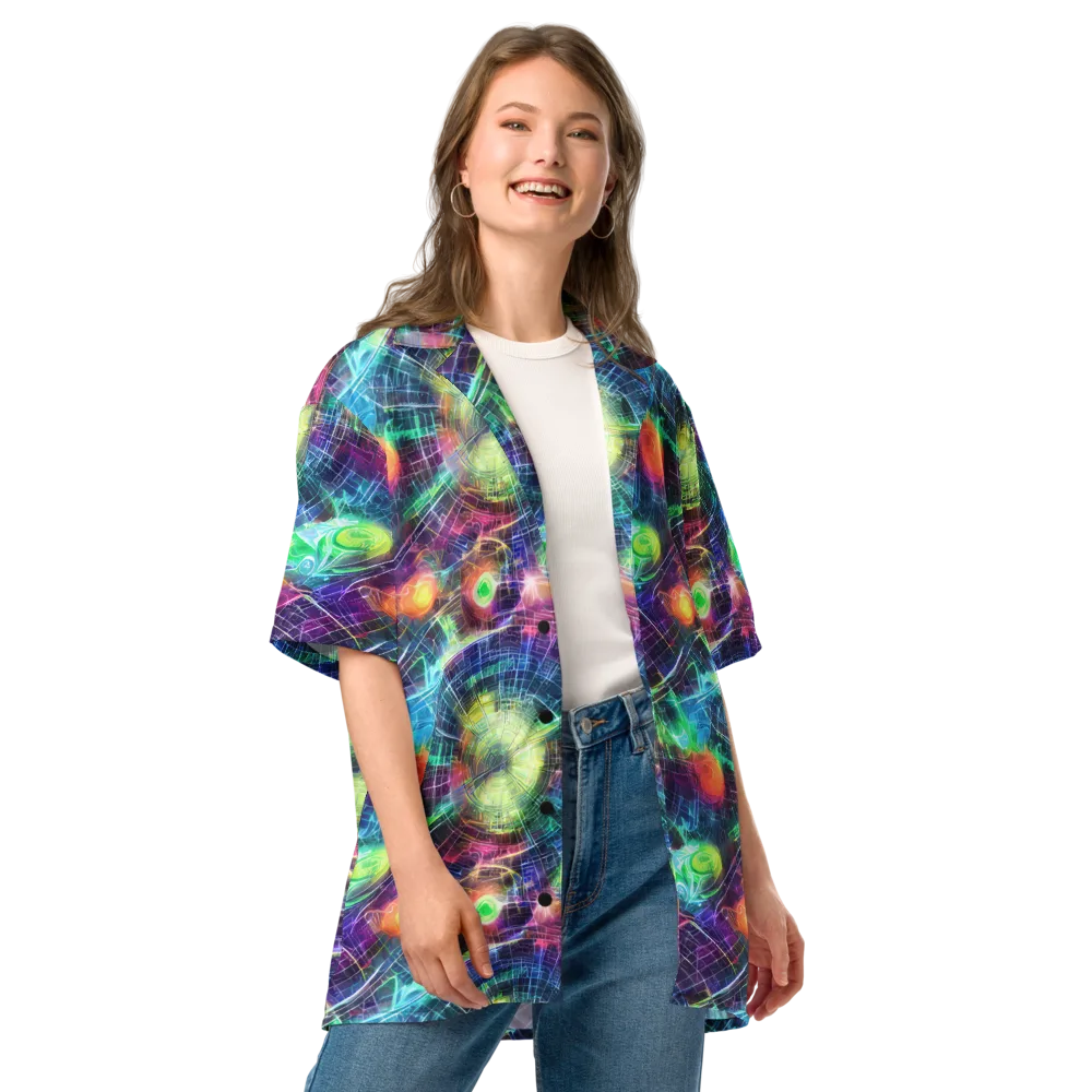 Nova Network on Button Shirt — Front