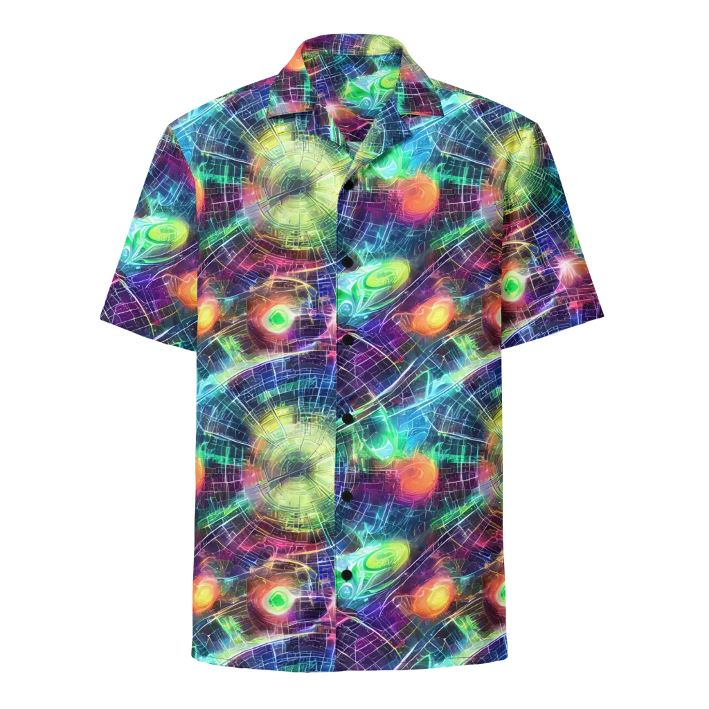 Nova Network on Button Shirt — Front