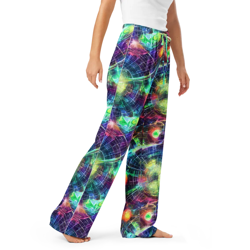 Nova Network on Women's Pajama Pants — Right Front