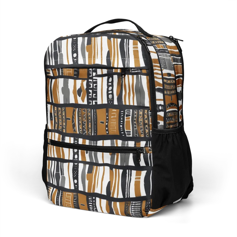 Ochre Rhythm on Utility Backpack — Left Front