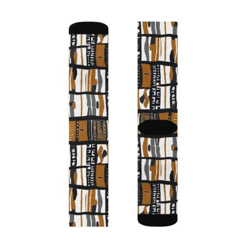 Ochre Rhythm on a Socks