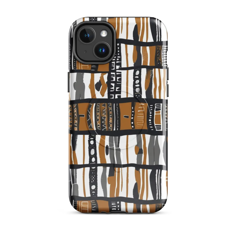 Ochre Rhythm on MagSafe Tough Case for iPhone® — Front