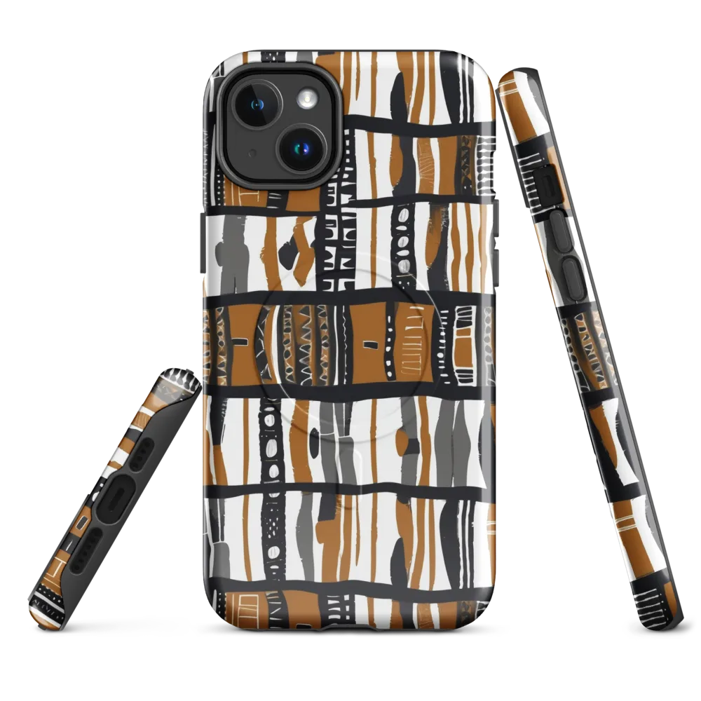Ochre Rhythm on MagSafe Tough Case for iPhone® — Front