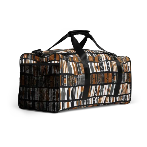 Ochre Rhythm on a Duffle Bag