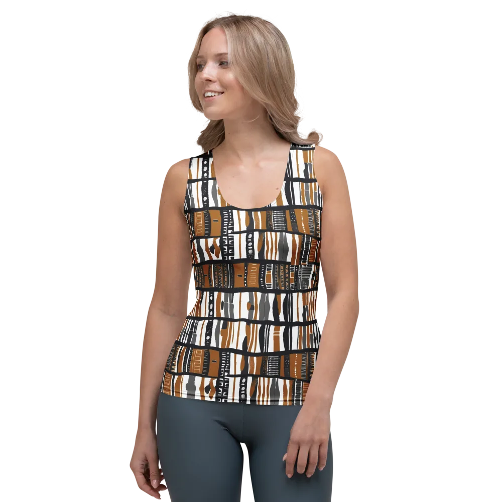 Ochre Rhythm on Women's Tank Top — Front