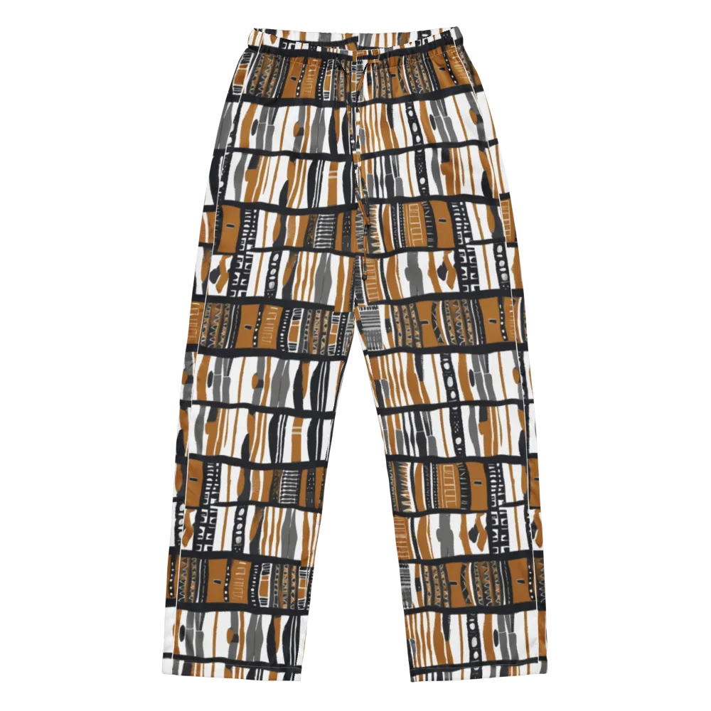 Ochre Rhythm on Women's Pajama Pants — Front