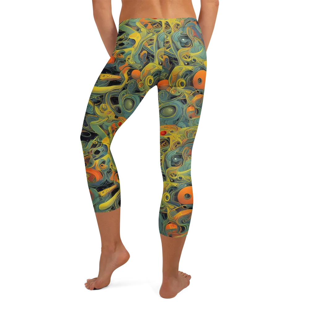 Orbital Tide on Capri Leggings — Back