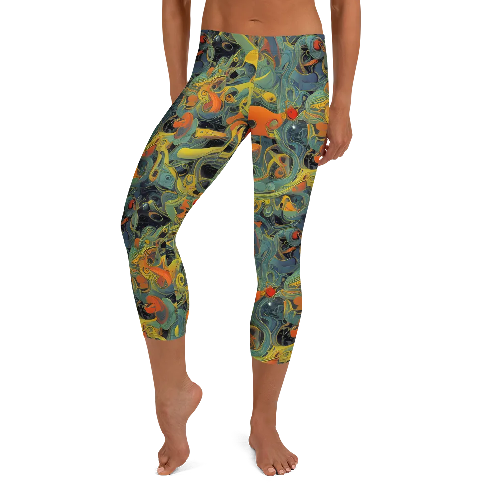 Orbital Tide on Capri Leggings — Front