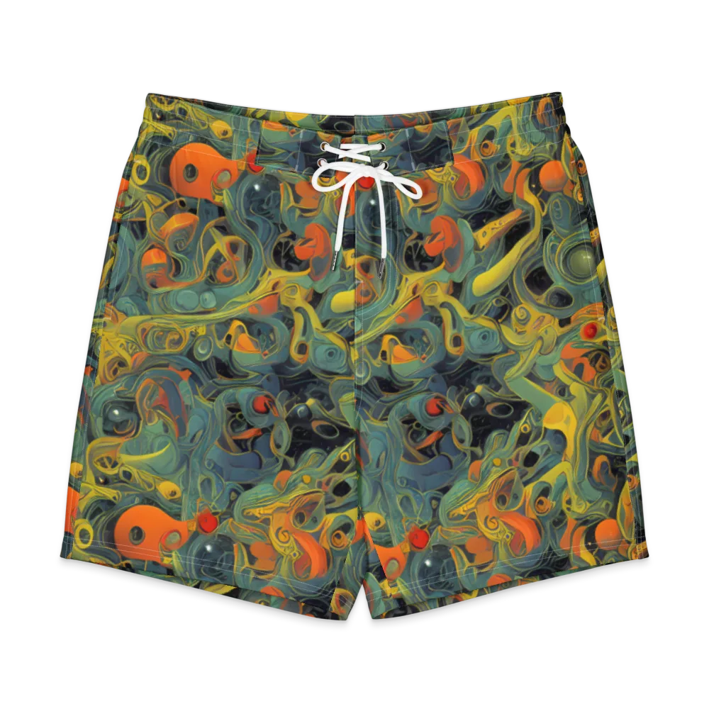 Orbital Tide on Men's Board Shorts — Front