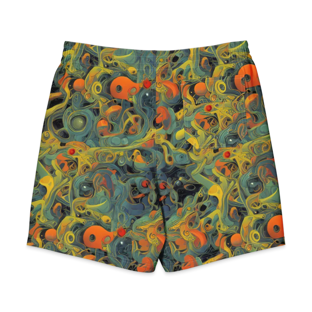 Orbital Tide on Men's Board Shorts — Back