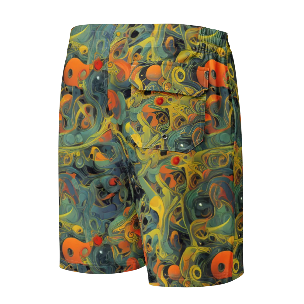 Orbital Tide on Men's Board Shorts — Back