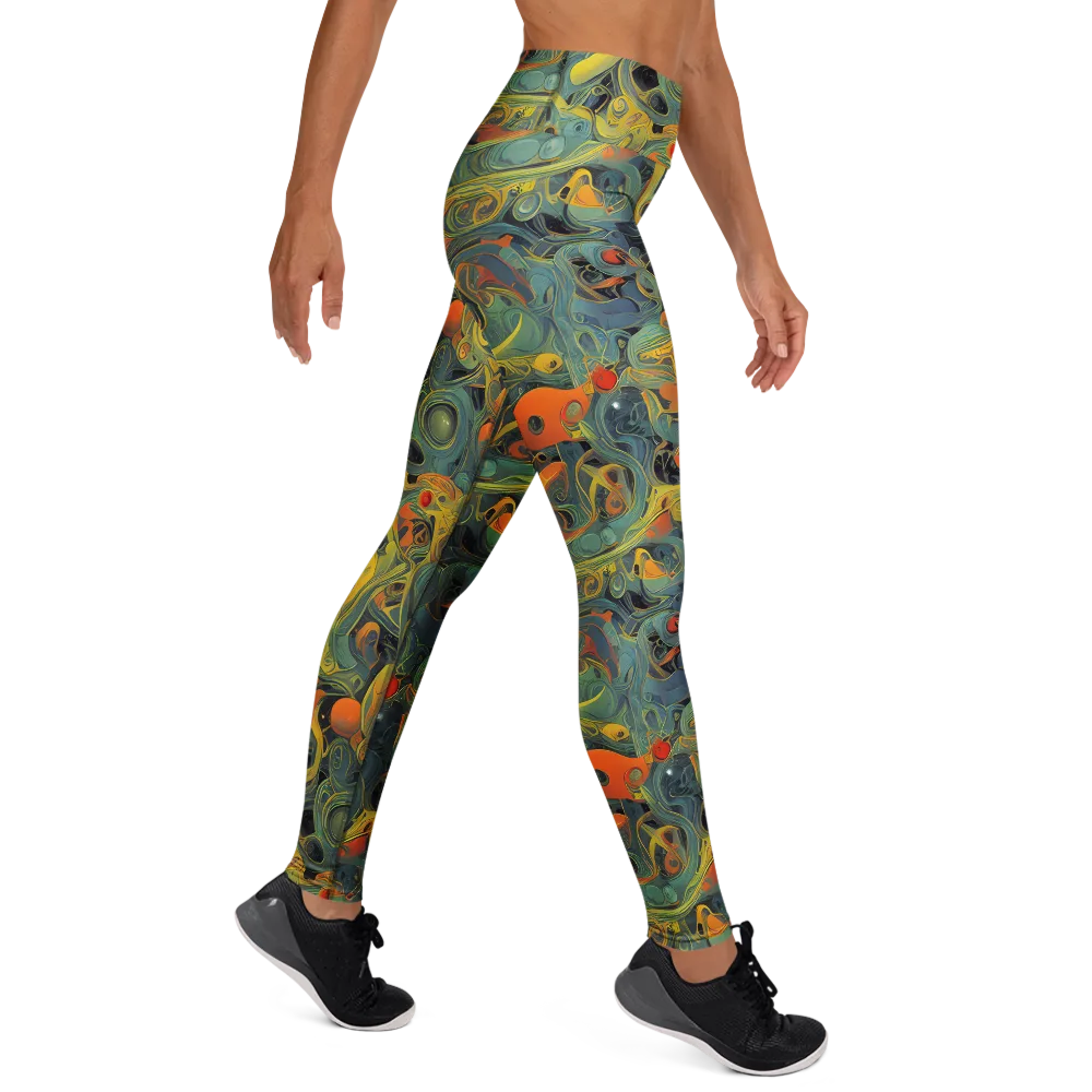Orbital Tide on Yoga Leggings — Right