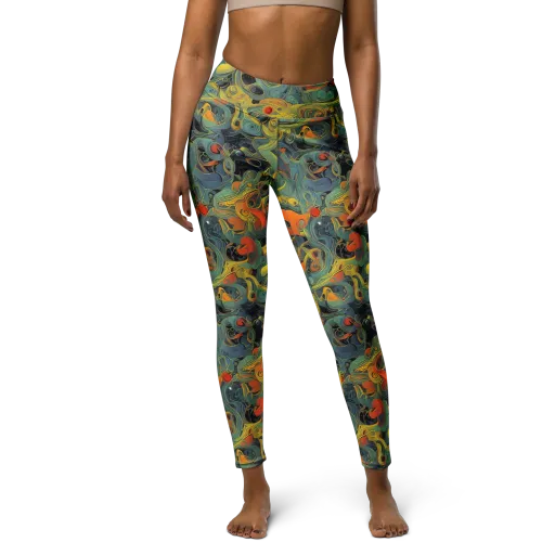 Orbital Tide on a Yoga Leggings