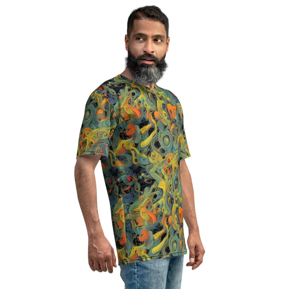 Orbital Tide on Men's Crew Neck T-Shirt — Right