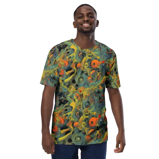 Orbital Tide on a Men's Crew Neck T-Shirt
