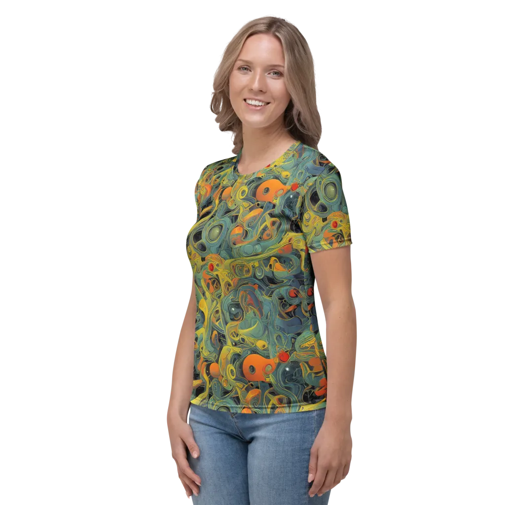Orbital Tide on Women's Crew Neck T-Shirt — Left