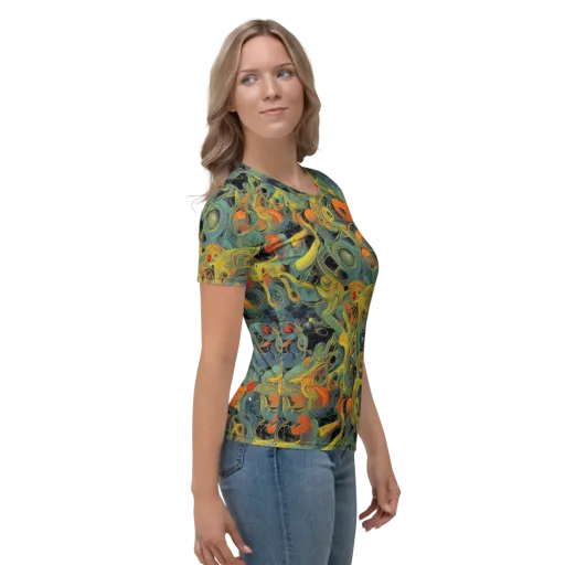 Orbital Tide on a Women's Crew Neck T-Shirt