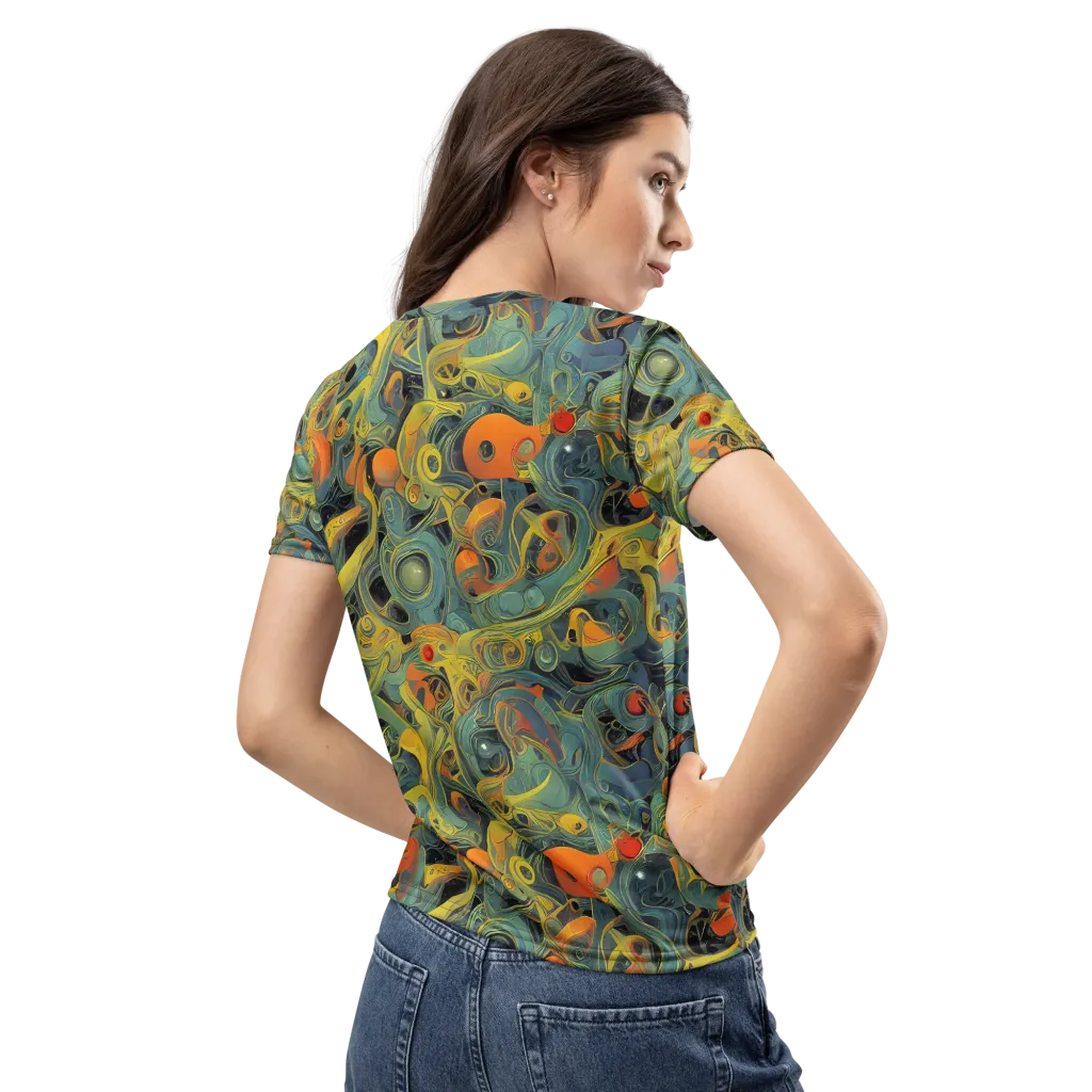 Orbital Tide on Women's Crew Neck T-Shirt — Back