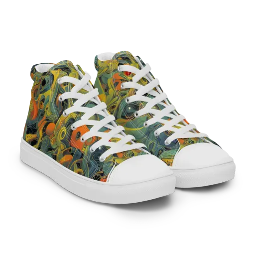 Orbital Tide on a Women's High Top Canvas Shoes