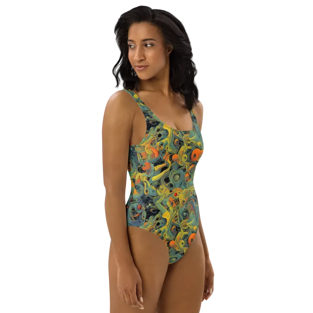 Orbital Tide on One-Piece Swimsuit — Right