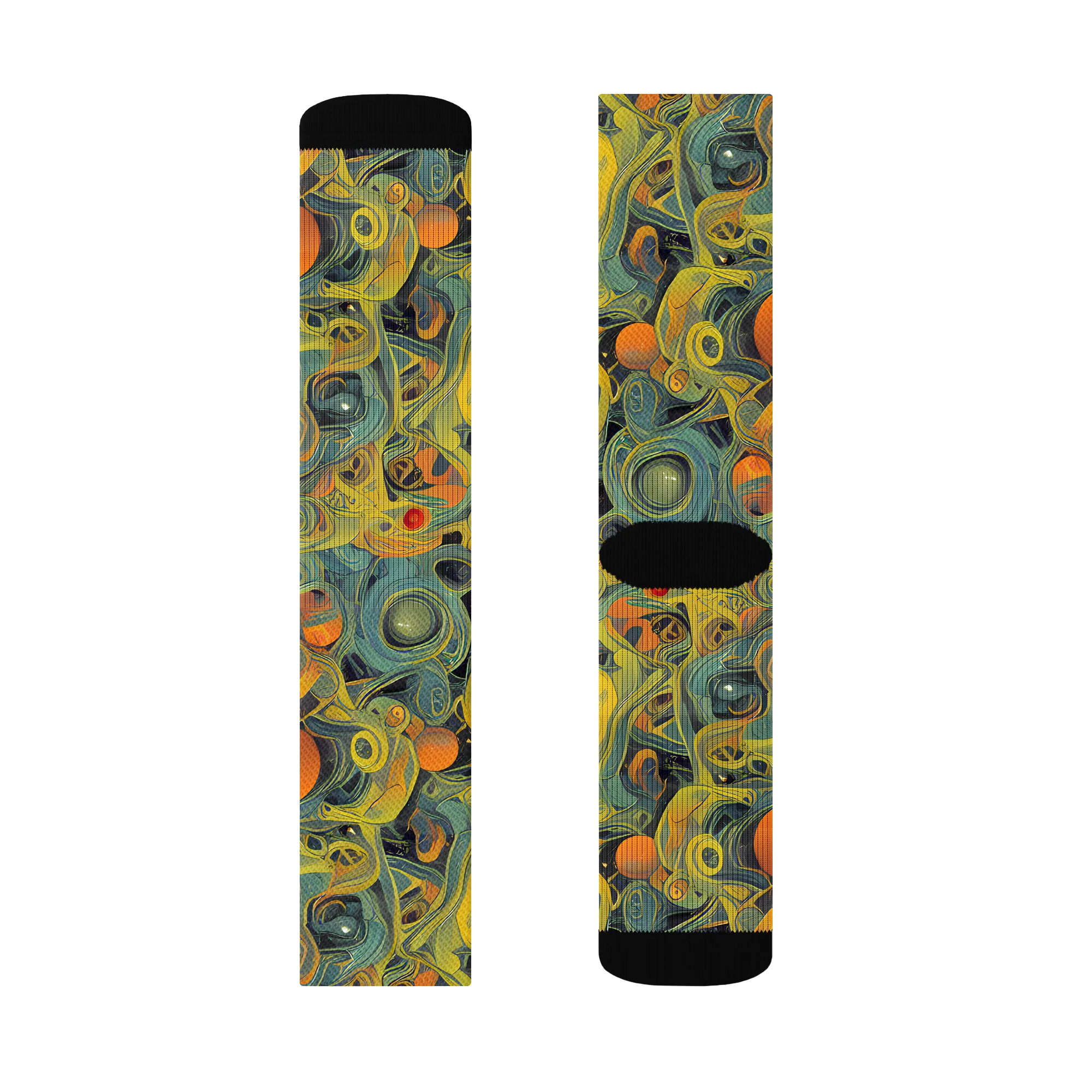 Orbital Tide on Socks — Left Sock