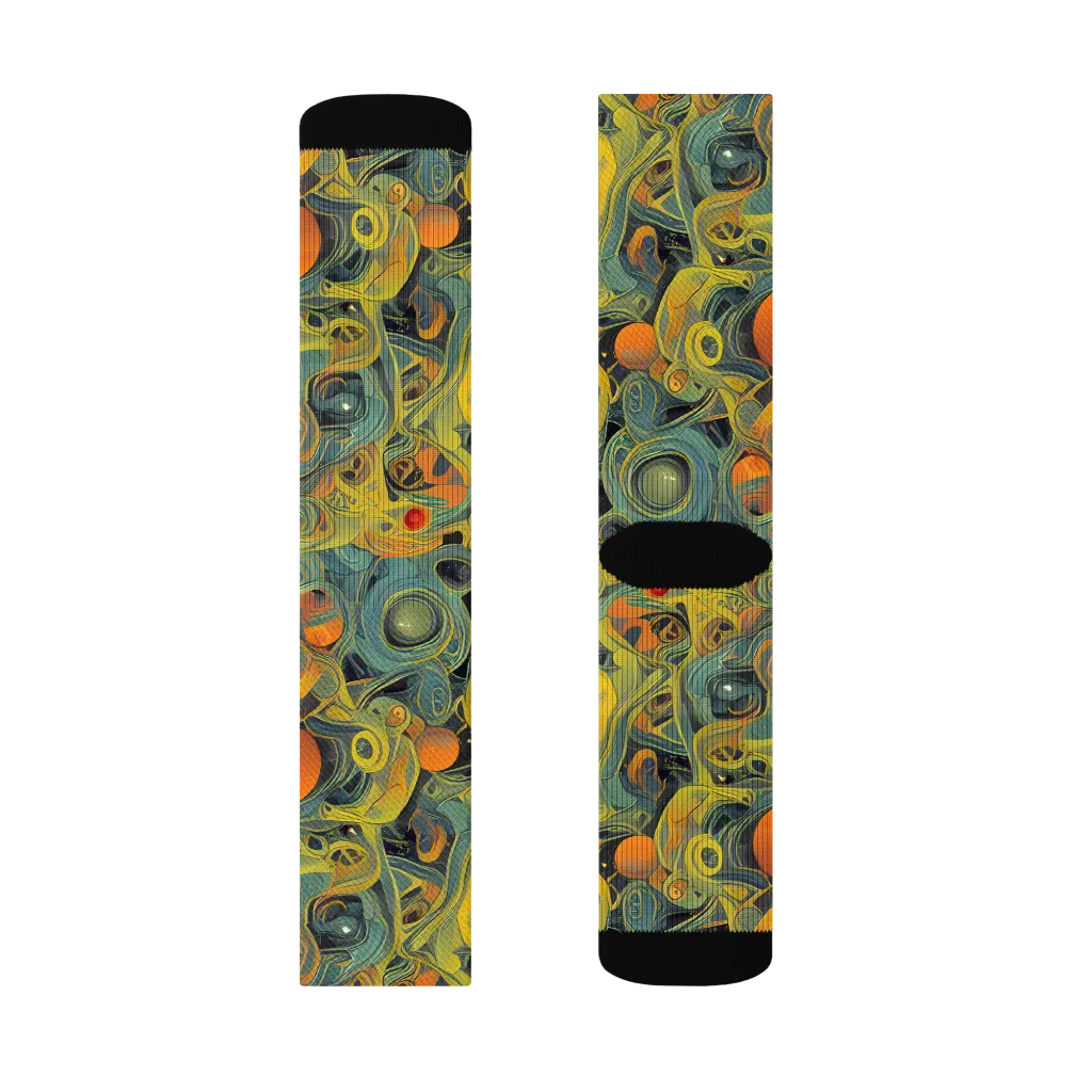Orbital Tide on Socks — Right Sock