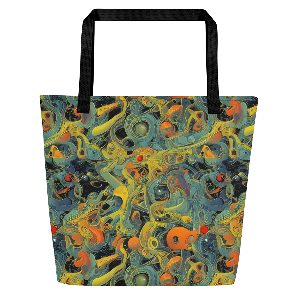 Orbital Tide on Large Tote Bag W/ Pocket — Front