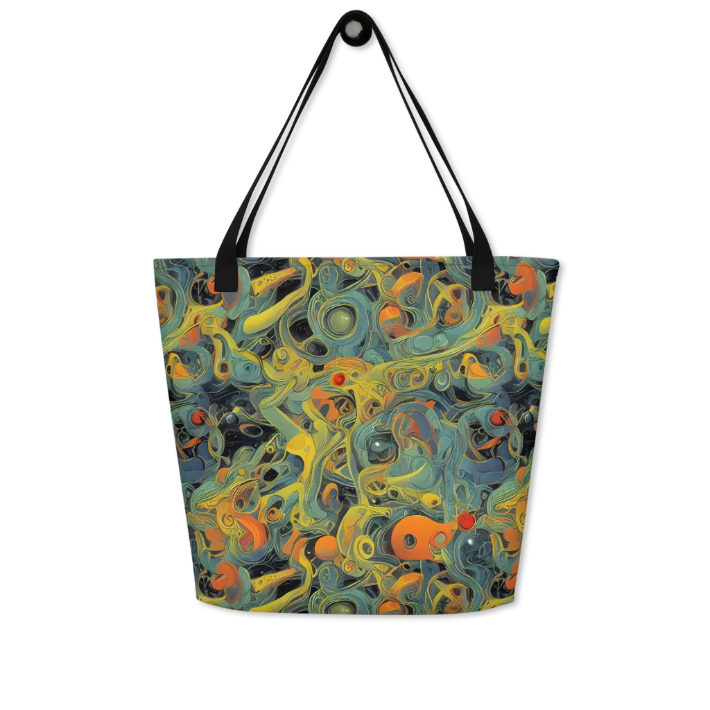 Orbital Tide on Large Tote Bag W/ Pocket — Front