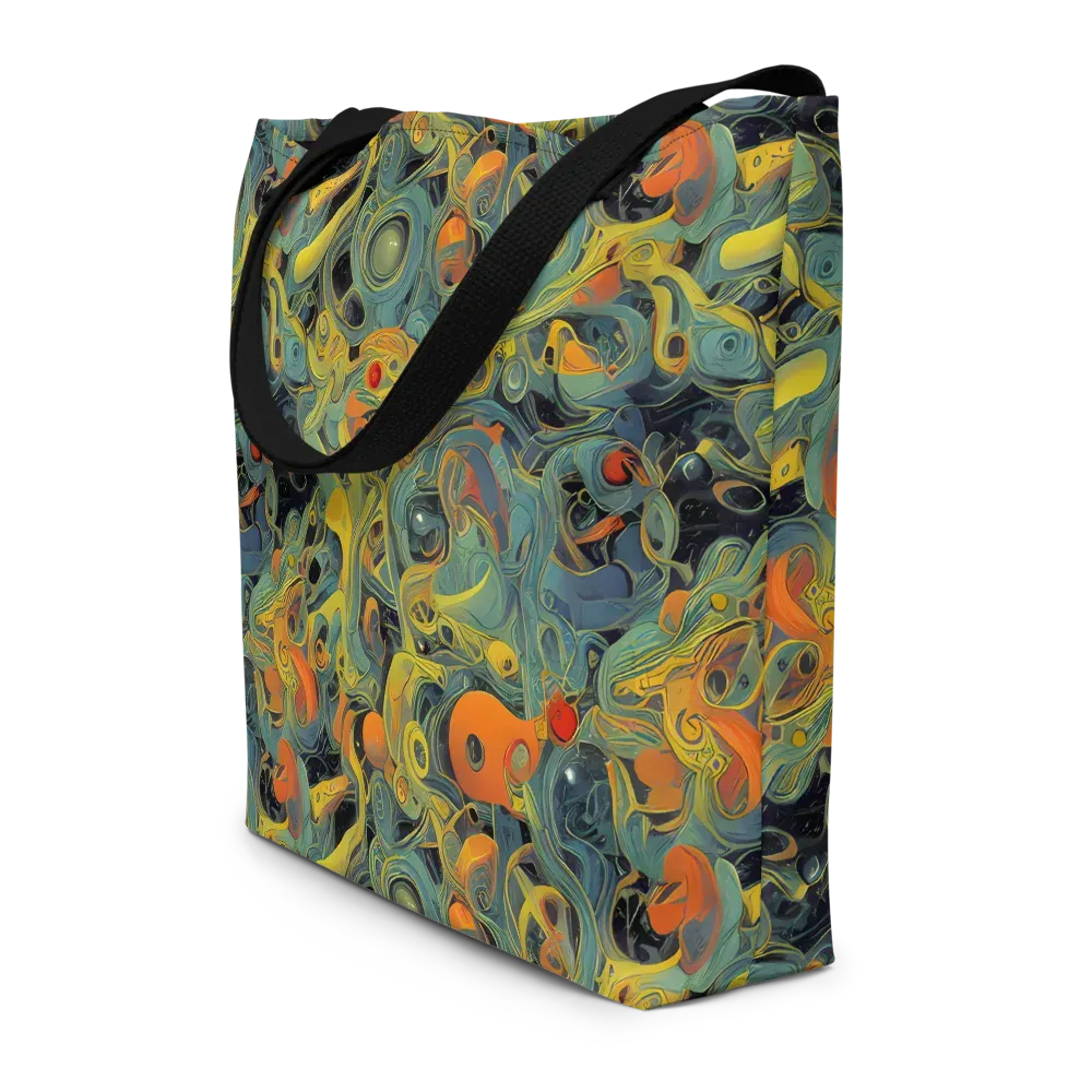 Orbital Tide on Large Tote Bag W/ Pocket — Front