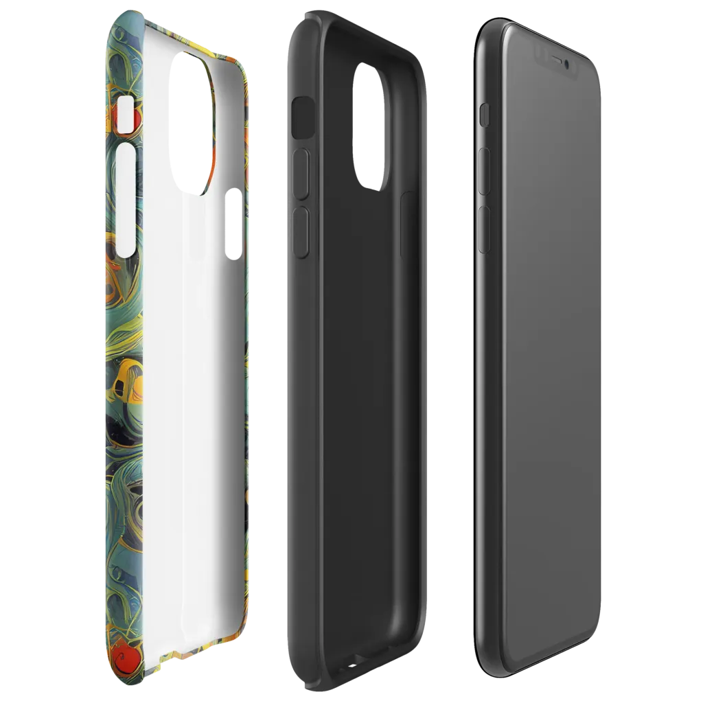 Orbital Tide on Tough Case for iPhone® — Right