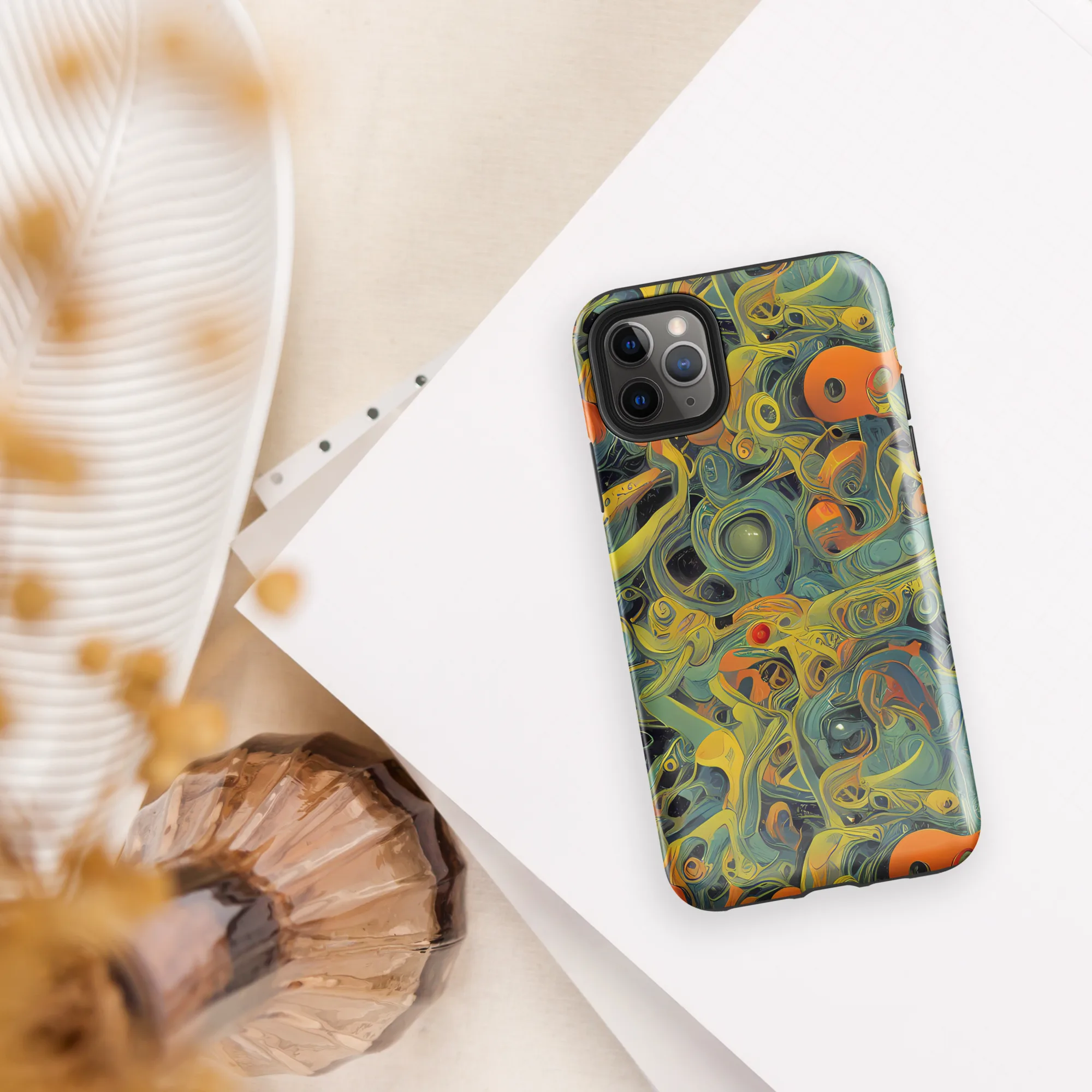Orbital Tide on Tough Case for iPhone® — Front