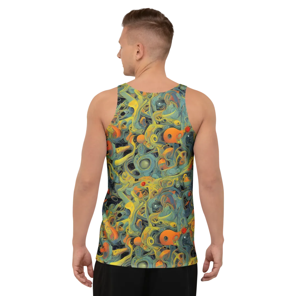 Orbital Tide on Men's Tank Top — Back