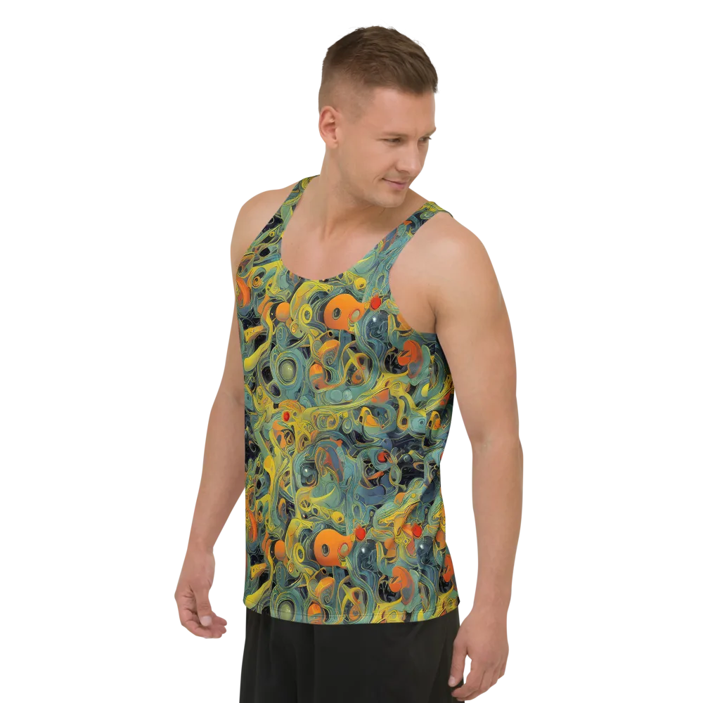 Orbital Tide on Men's Tank Top — Left Front