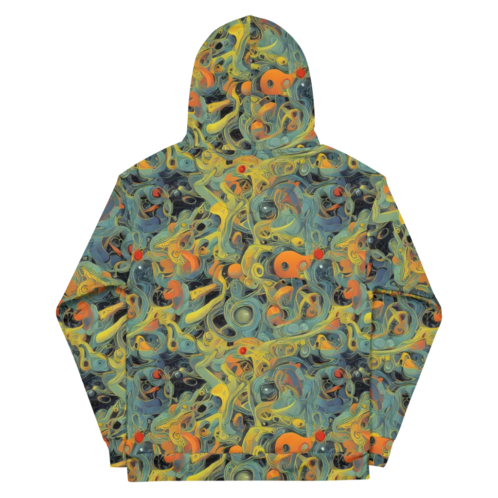 Orbital Tide on Cotton Hoodie — Back