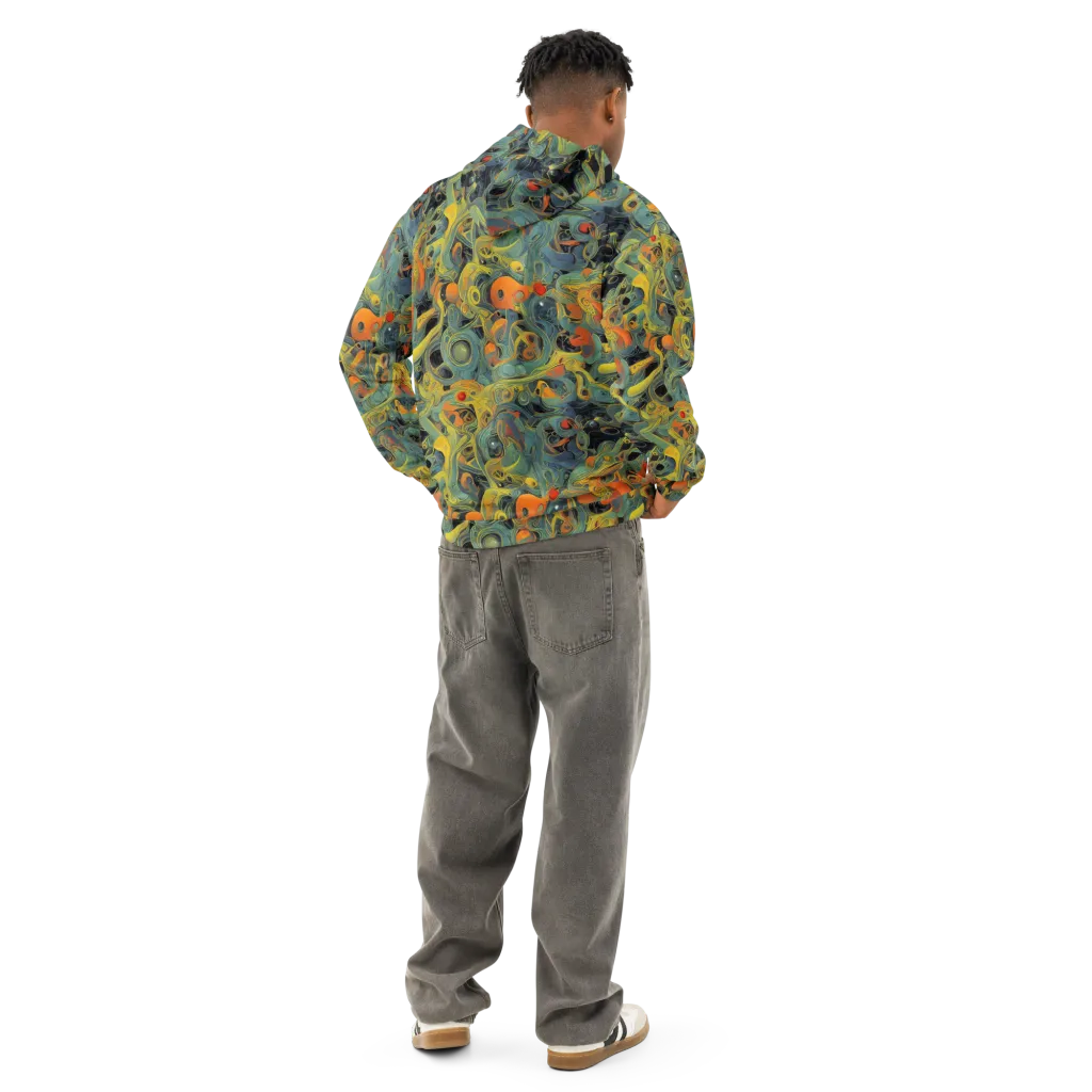 Orbital Tide on Cotton Hoodie — Back
