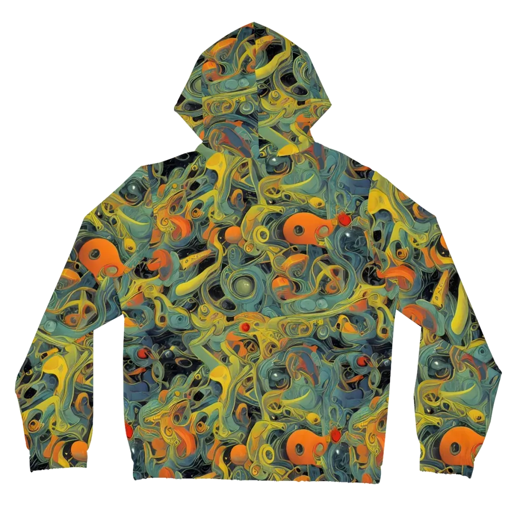 Orbital Tide on Women's Full-Zip Hoodie — Back