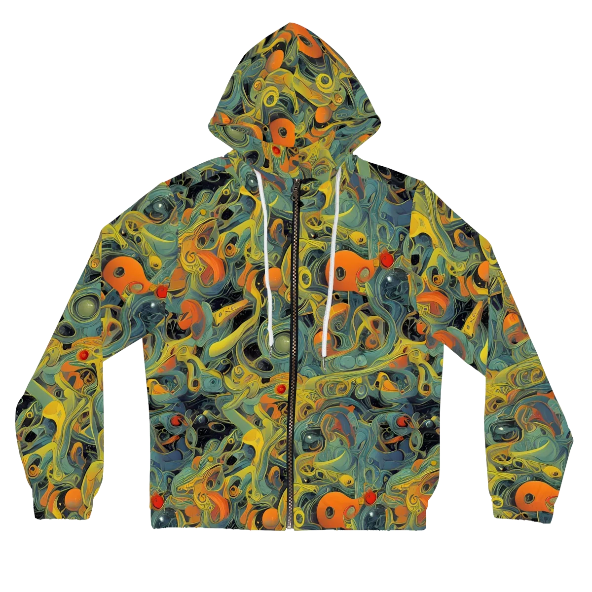 Orbital Tide on Women's Full-Zip Hoodie — Front