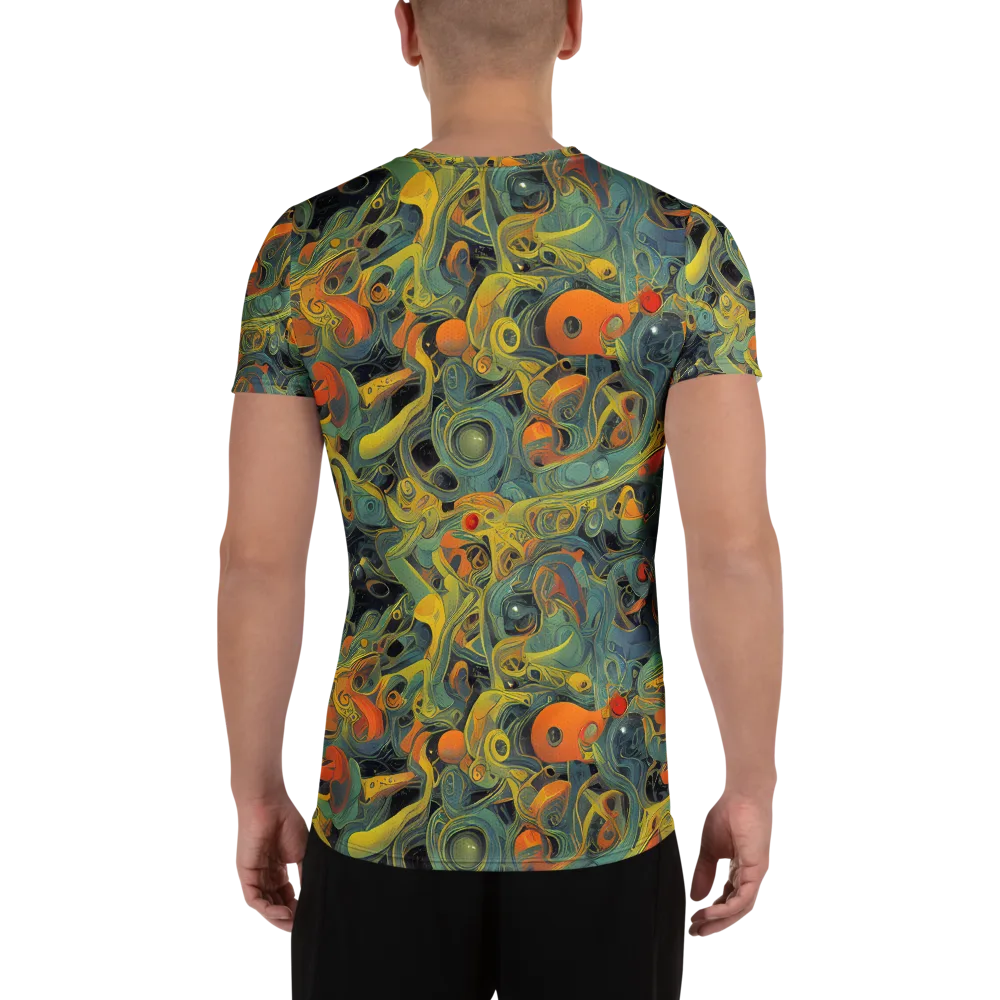Orbital Tide on Men's Athletic T-Shirt — Back