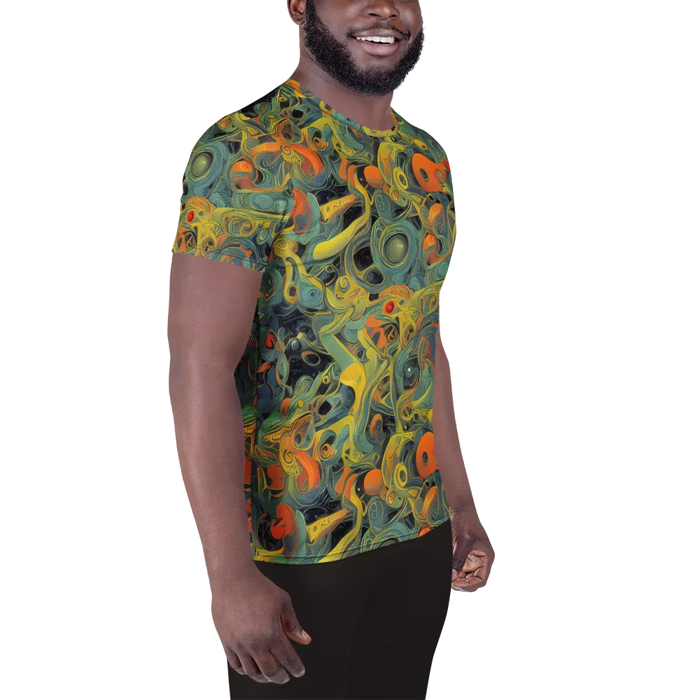 Orbital Tide on Men's Athletic T-Shirt — Right