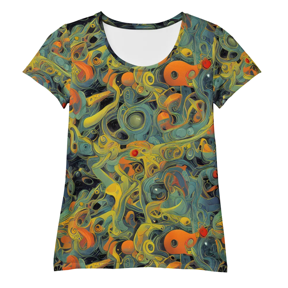 Orbital Tide on Women's Athletic T-Shirt — Front