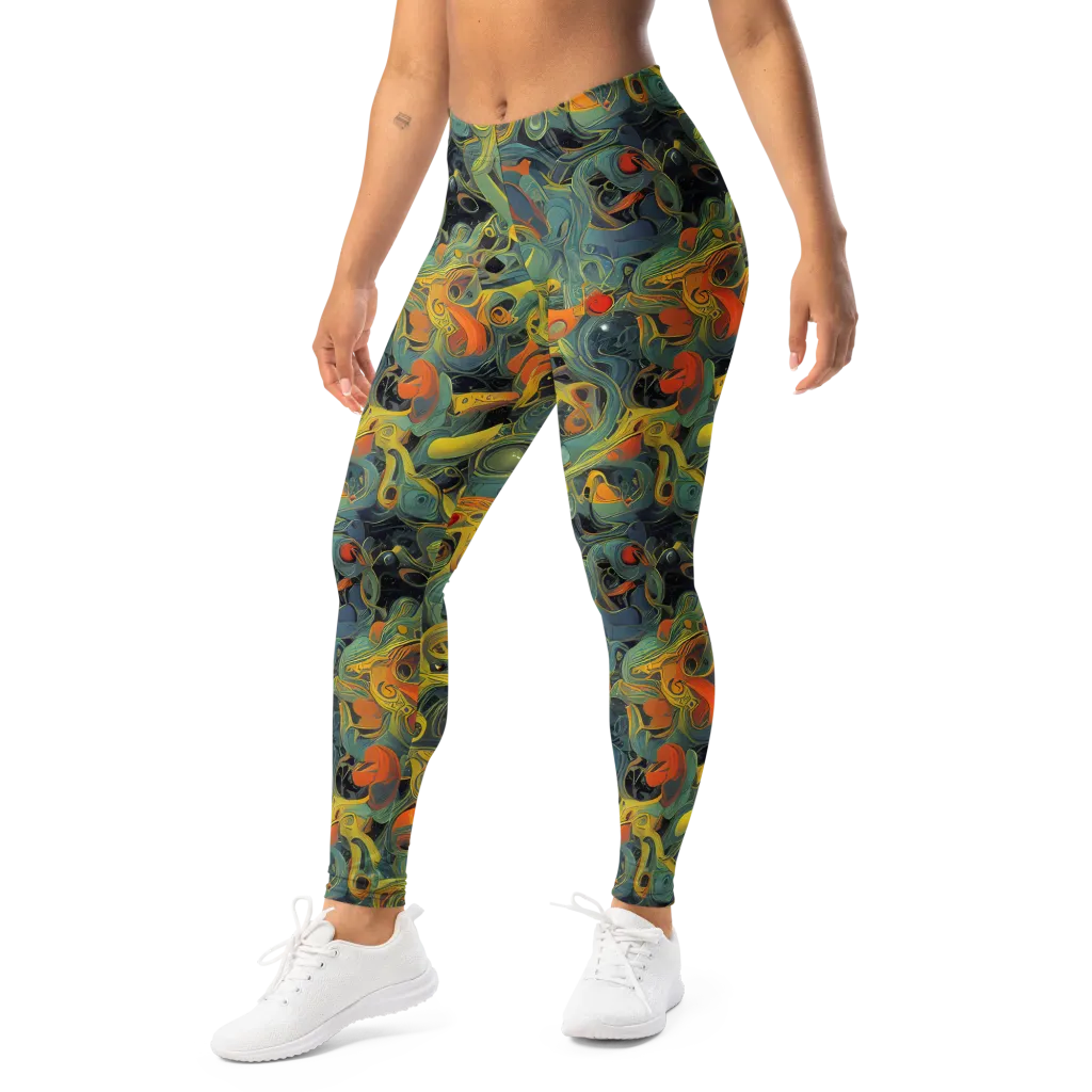 Orbital Tide on Leggings — Left Front