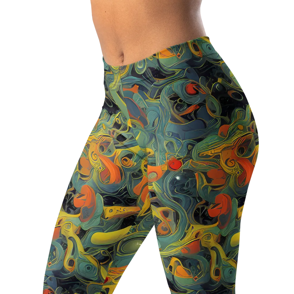 Orbital Tide on Leggings — Left Front