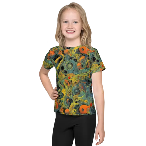 Orbital Tide on a Kids Crew Neck T-Shirt