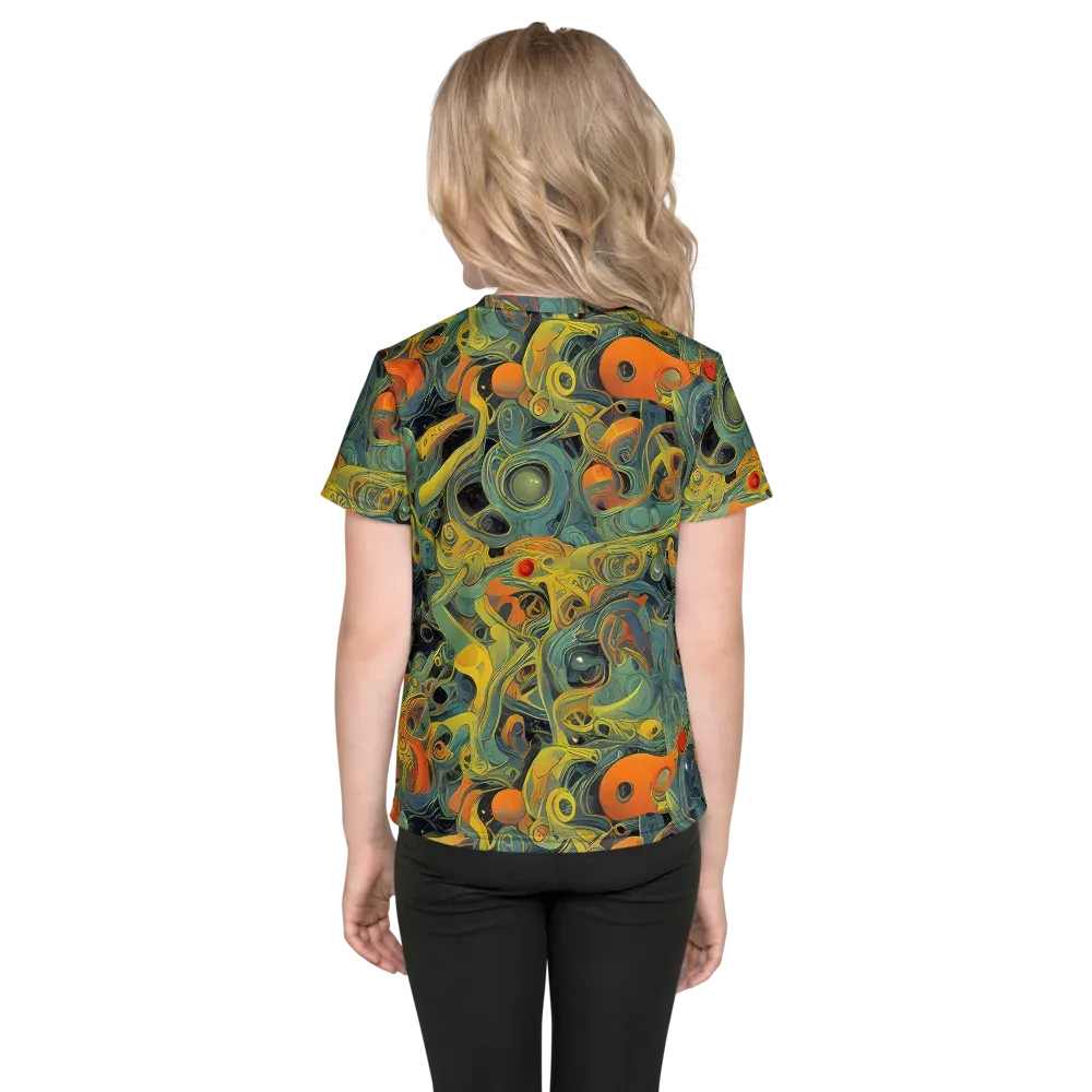 Orbital Tide on Kids Crew Neck T-Shirt — Back