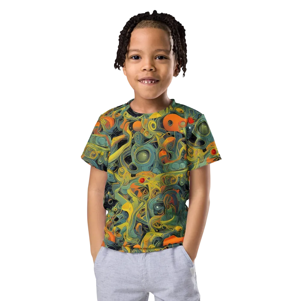 Orbital Tide on Kids Crew Neck T-Shirt — Front