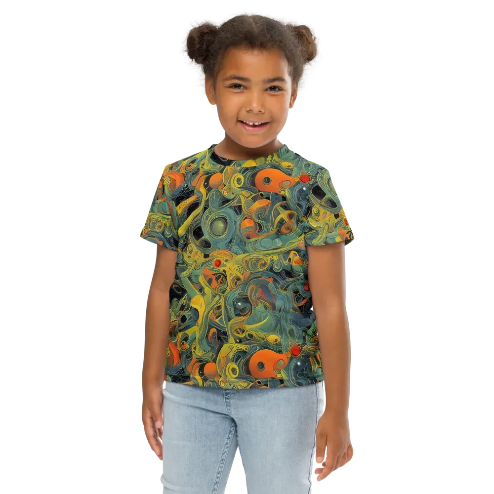 Orbital Tide on Kids Crew Neck T-Shirt — Front
