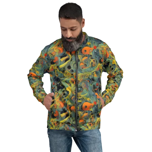 Orbital Tide on a Bomber Jacket